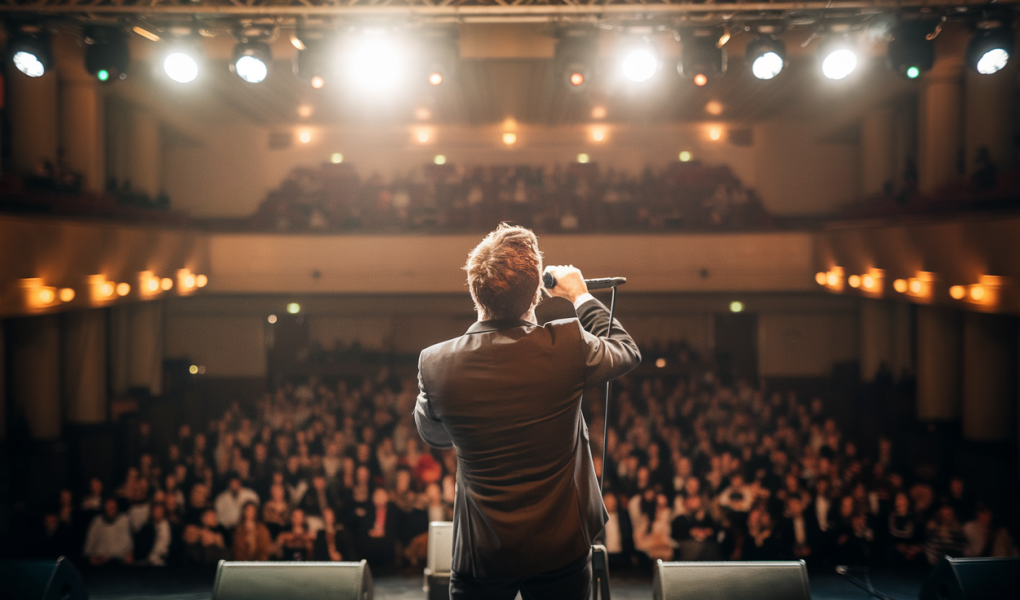 chanteur-micro-scene-projecteurs-foule