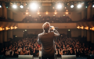 chanteur-micro-scene-projecteurs-foule