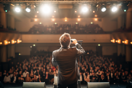 chanteur-micro-scene-projecteurs-foule