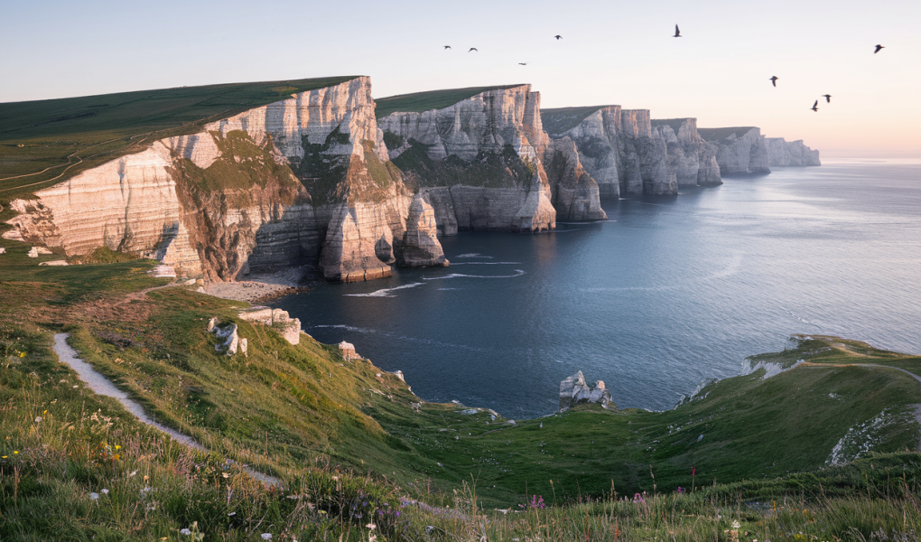 falaises-mer-prairie-sentier-аube