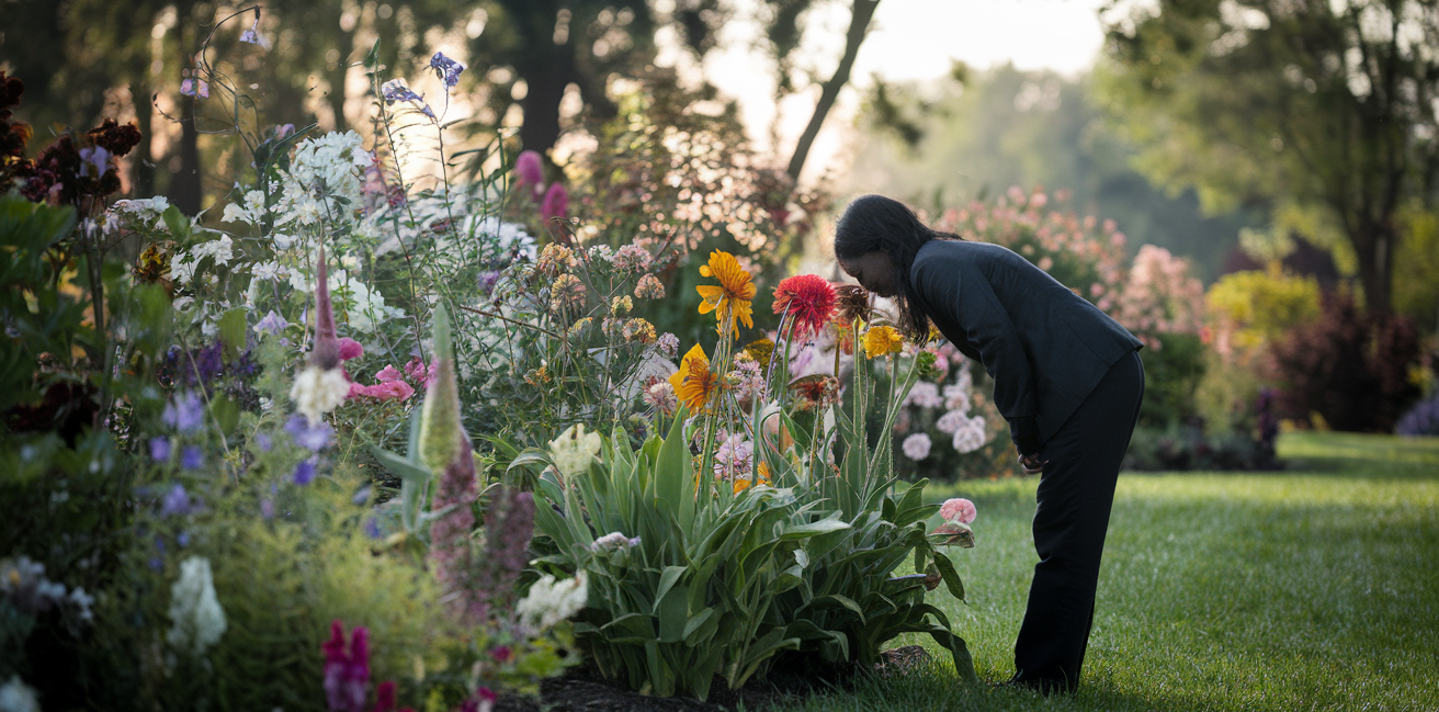 silhouette-jardin-fleurs-colorees-arbres