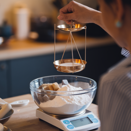 cuisine-moderne-personne-balance-bol