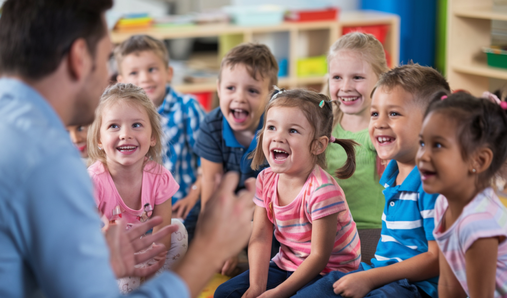 enfants-joyeux-salle-classe-colorée
